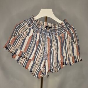 Chic Striped High Waist Women's Shorts